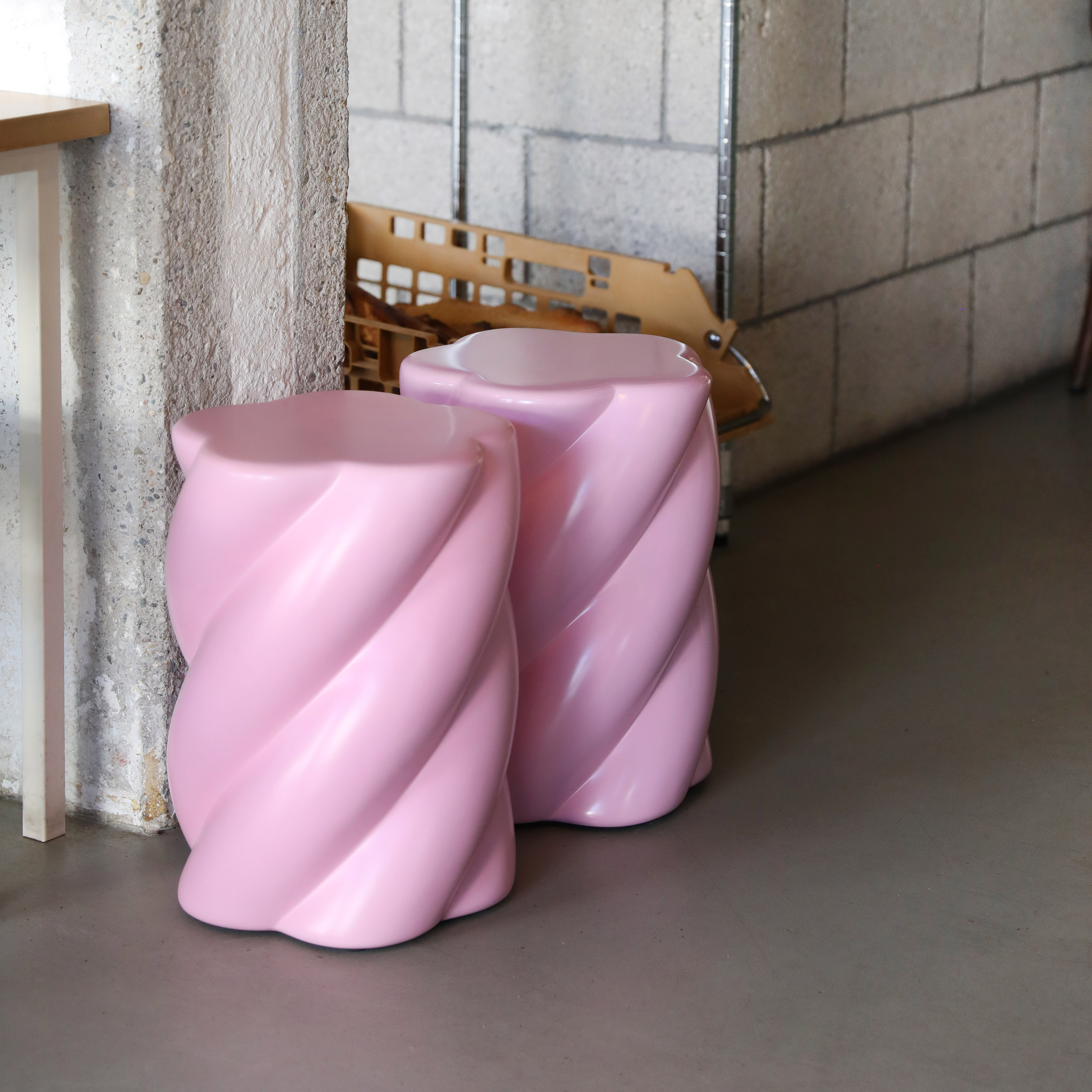 Stool marshmallow pink - New - &k Amsterdam